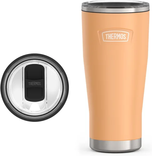 Vista 24 de THERMOS ICON SERIES, vaso de acero inoxidable con cierre deslizante, 18 onzas, carmesí