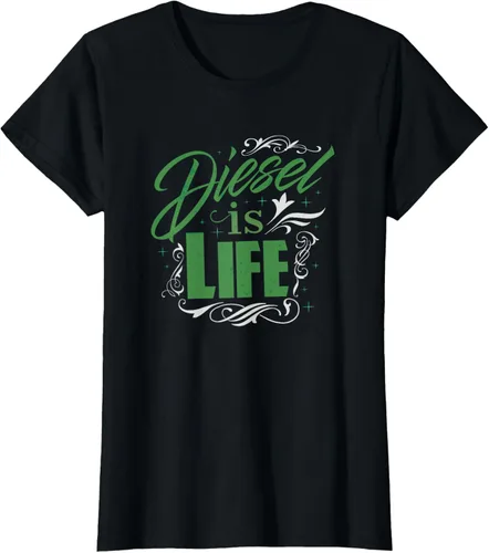 Vista 32 de Diesel is Life Roll Coal Diesels Truckers Smoke Camiseta Negro