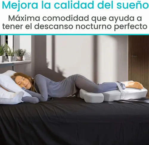 Vista 3 de Xtra-Comfort - Almohada para las piernas para dormir de lado - Almohada para el dolor de cadera para entre las piernas - Cuña de espuma