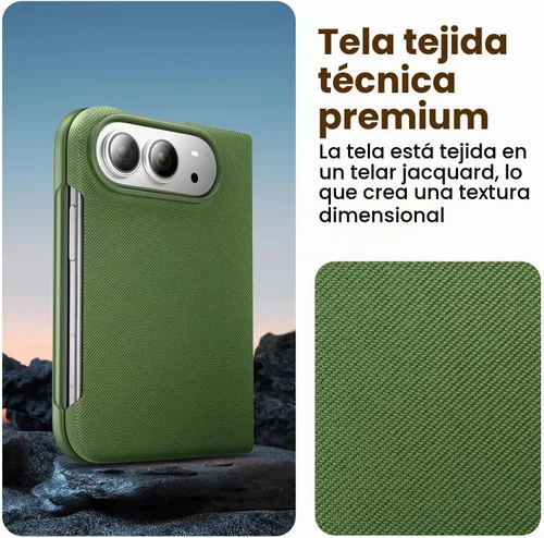 Vista 8 de Mkeke Funda para iPhone Duo Techwoven Verde