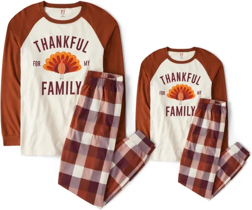 Vista 7 de The Children's Place Pijama de Navidad unisex para bebé, algodón