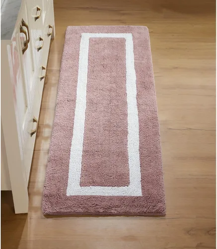 Vista 90 de Better Trends - Alfombra de baño 100% algodón reversible, altamente absorbente y lavable a máquina, suave, tapete de ducha para piso de baño
