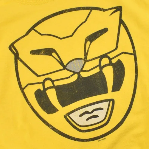Vista 5 de Power Rangers Yellow Ranger Mask T Shirt & Stickers
