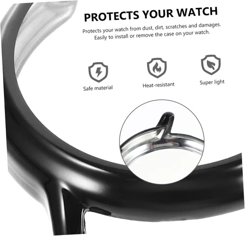 Vista 4 de Hemobllo Accesorios compatibles con Fossil Gen 5 The Carlyle HR - Carcasa protectora con marco protector de pantalla