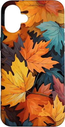 Vista 23 de Colorful Leaves Otoño y Otoño Tema, Otoño Color Funda para iPhone 17