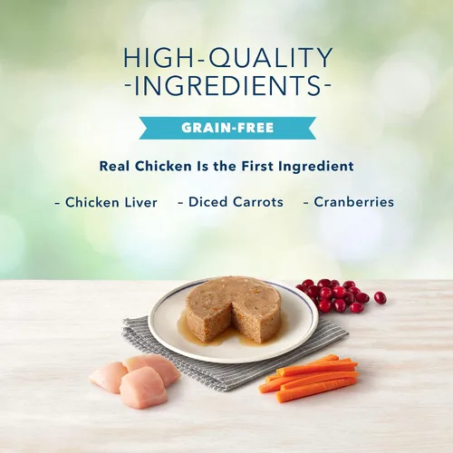 Vista 4 de Blue Buffalo Freedom Grain Free - Alimento húmedo natural en paté para adultos, pollo de interior, latas de 12.5 onzas (paquete de 12)
