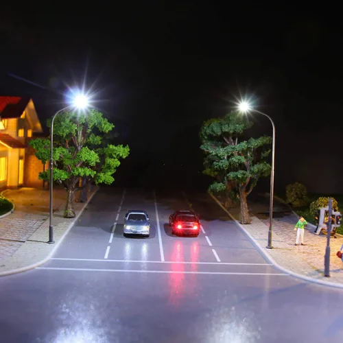 Vista 2 de Evemodel EC150 12pcs 1:150 N Escala Modelo Iluminado Coches (Color Aleatorio) con 12V LED para Diseño de Edificios Nuevo