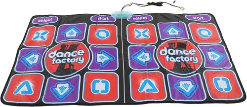 Vista 2 de Alfombra de baile doble para tv 40 × 34 × 5 alfombra de baile musical electrónica doble ritmo de usuario portátil alfombra de pista de baile