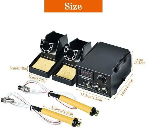 Vista 5 de Kit de quemado de madera 110V 60W Artesanías Calabaza Herramientas de quema de madera multifunción Máquina de pirografía Kit de calefacción Control