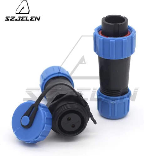 Vista 4 de SP13 2pin/3pin/4pin/5pin/6pin/7pin/9pin conector de cable de aviación, enchufe impermeable IP67, conector de equipo de luz LED