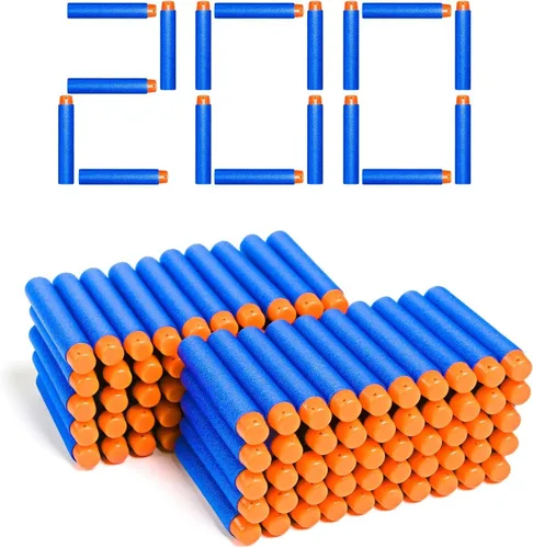 Vista 5 de Nerf N Strike Blaster Compatible Dart Bullets, Compatible with All Elite 2.0 Series Blasters Blue