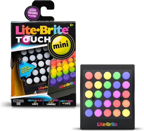 Vista 10 de Lite-Brite Touch - Crea, Juega y Anima - Juguete Portátil de Aprendizaje Sensorial STEM Iluminado, Juguete Creativo STEM de Arte para Niñas, Niños