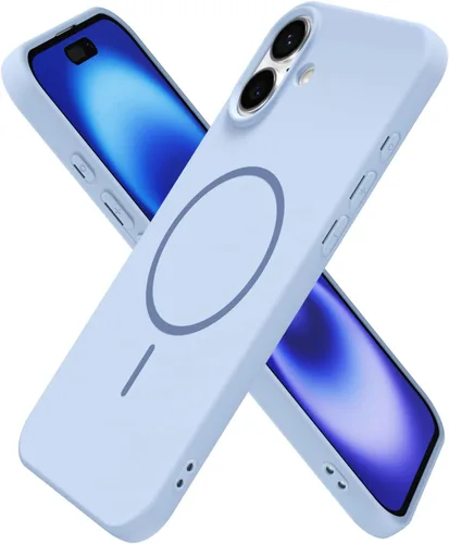 Vista 171 de Oakxco Funda de Silicona Mag Safe para iPhone 12 Pro Max, Funda Magnética Delgada y Fina Compatible con Carga Inalámbrica MagSafe, Bonita Funda