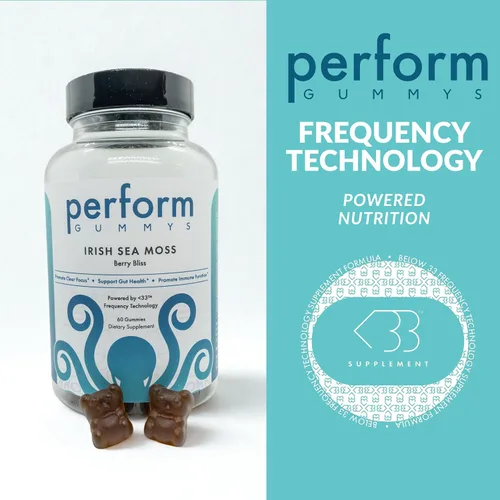 Vista 7 de Perform Gummys - Musgo marino irlandés - con raíz de bardana y vejiga para energía natural, apoyo digestivo e inmunológico - Deliciosa felicidad