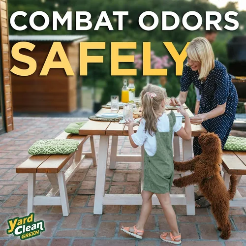 Vista 3 de Orine OFF Yard Clean Green Eliminador de olores para patios y perreras Eliminador de olores para gatos y perros Respetuoso con el medio ambiente