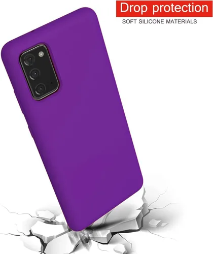 Vista 6 de Funda para Galaxy Note 20, policarbonato duro de doble capa y goma de silicona suave, ajuste delgado, funda protectora para Samsung Galaxy Note 20