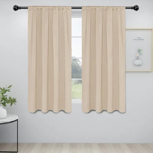 Vista 84 de Easy-Going - Cortinas opacas con bolsillo para varilla para dormitorio, cortinas de ventana para oscurecer la habitación para sala de estar