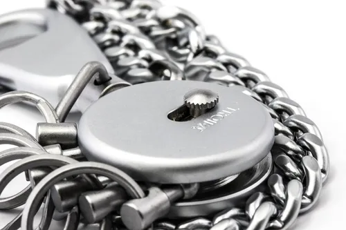 Vista 8 de Troika Llavero de cadena de patente con 6 anillos (KR1060MA)