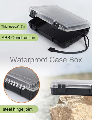Vista 10 de Caja seca impermeable Contenedores impermeables Caja impermeable para kayak Pequeña caja de almacenamiento impermeable flotante Caja seca para barco