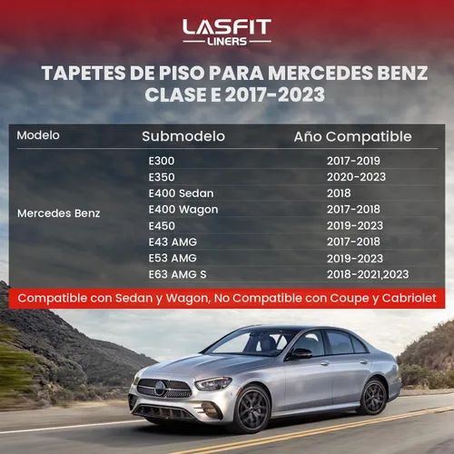 Vista 2 de LASFIT Tapetes de elastómero termoplástico para 1a y 2a fila de asientos de auto, para todo tipo de clima