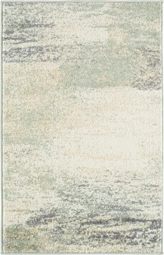 Vista 64 de SAFAVIEH Colección Adirondack Alfombra de Pasillo - 2'1" x 6', Marfil y Salvia, Diseño Abstracto Moderno, No Desprende Pelusa y Fácil Cuidado, Ideal