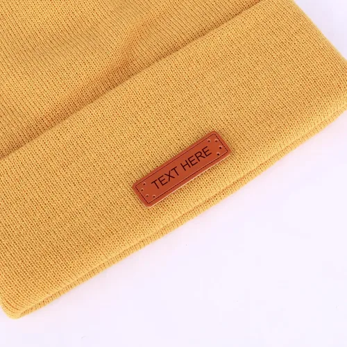 Vista 7 de Etiquetas de ropa personalizadas,Etiquetas de cuero personalizadas,Etiquetas de punto con nombre personalizado,Etiquetas de cuero personalizadas