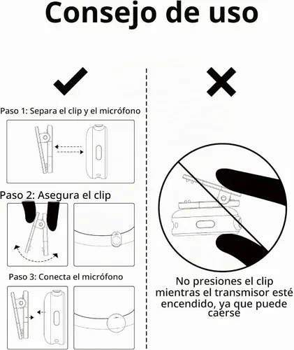 Vista 7 de Micrófono de solapa inalámbrico para iPhone, teléfono Android, PC, rango de 100 pies, estuche de carga de batería de 50 horas, micrófonos con clip