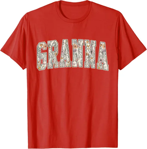 Vista 64 de Granna - Camiseta retro para el día de la madre Negro