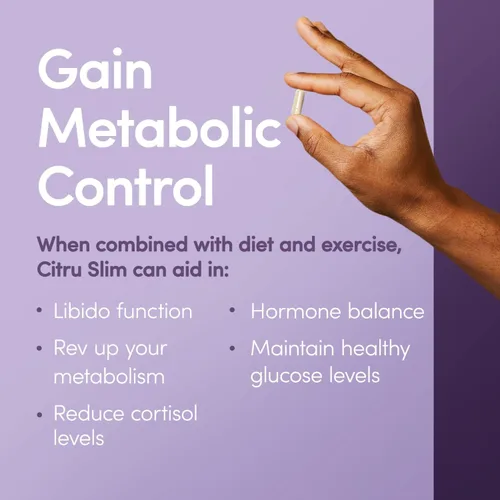 Vista 5 de Citru Slim 200 mg - 90 cápsulas de control del apetito*, niveles de energía mejorados* y apoyo al metabolismo*, suministro para 30 días