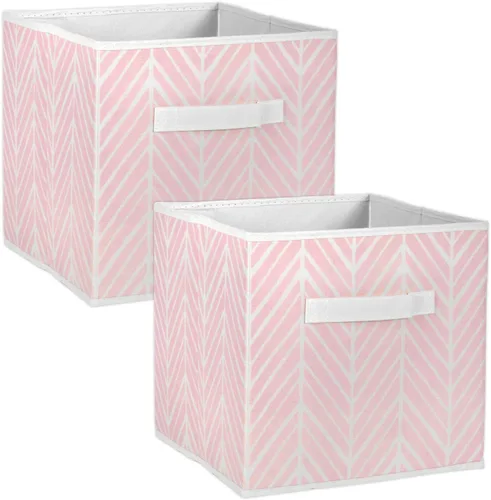 Vista 13 de DII Non Woven Storage Collection - Contenedor de espiga de poliéster, juego pequeño de 2, menta, 2