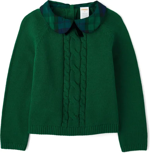 Vista 9 de Gymboree Suéter sin botones de manga larga con cuello redondo para bebés y niños pequeños Negro
