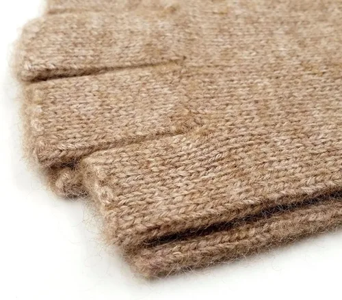 Vista 3 de iMongol - Guantes de lana pura para hombre medio dedos guantes sin dedos para mujeres y hombres