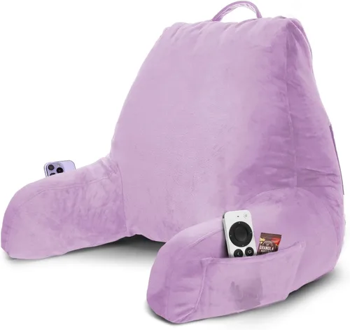 Vista 52 de Nestl Almohada de lectura para niños y adolescentes con espuma viscoelástica triturada, almohadas de respaldo para leer, ver y jugar, uso