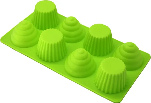 Vista 7 de X-Haibei Gran cono de helado Cupcake Jabón Pan Bakeware Bandeja de 8 cavidades