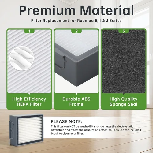 Vista 5 de LOVECO Piezas de repuesto compatibles con iRobot Roomba E I y J Series Robotics, E5 E6 i8 i7 i6 i5 i4 i3 i1 j9 j8 j7 j6 j5 y versión Plus, 2