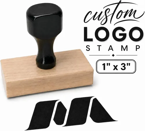 Vista 4 de Infusion Sello de goma personalizado, madera de arce premium, 1 x 2.5