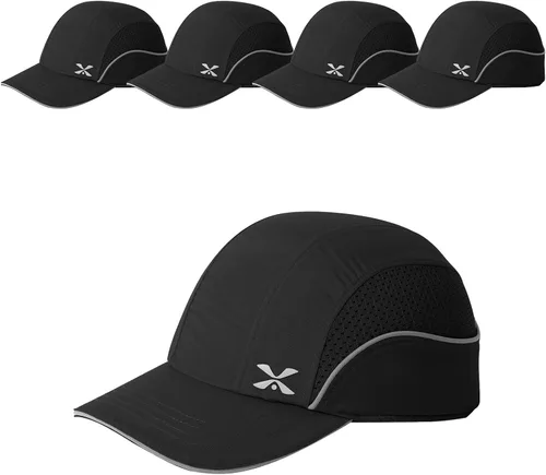 Vista 17 de TIHEEN Gorra de seguridad unisex, estilo gorra de béisbol con rayas reflectantes, ligera y transpirable, gorra de protección para la cabeza