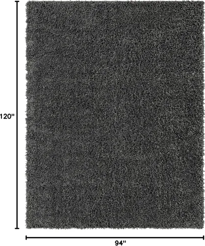 Vista 497 de Unique Loom Colección Davos Shag - Alfombra Lino