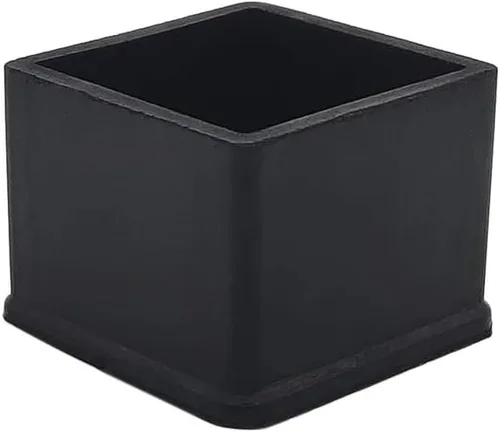 Vista 29 de Flyshop Tapones de PVC para patas de silla de patio, protectores de suelo cuadrados negros 10 unidades, 1 pulgada x 1 pulgada, 0.984 x 0.984 in