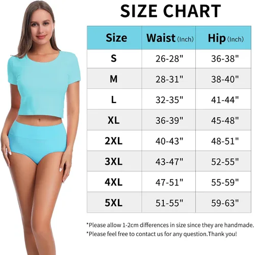 Vista 6 de CAILECOTTON Ropa interior de algodón para mujer, bragas de cintura alta, cobertura completa, bragas para mujer