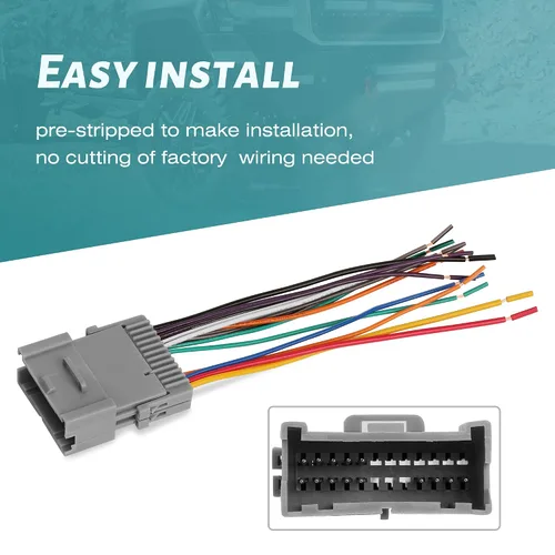 Vista 3 de G Adaptador de antena de arnés de cableado de radio para GM Chevy GMC