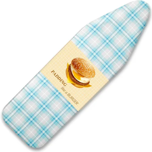 Vista 10 de BNDX Funda para tabla de planchar, 18" x 49" pulgadas tamaño estándar acolchado grueso con cordón Bongee, resistente a las manchas y quemaduras