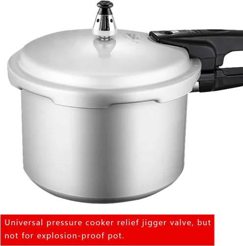 Vista 6 de Bonsicoky Válvula de alivio universal para olla a presión con varilla de escape, segura y antibloqueo, control de presión de peso regulador 80KPA