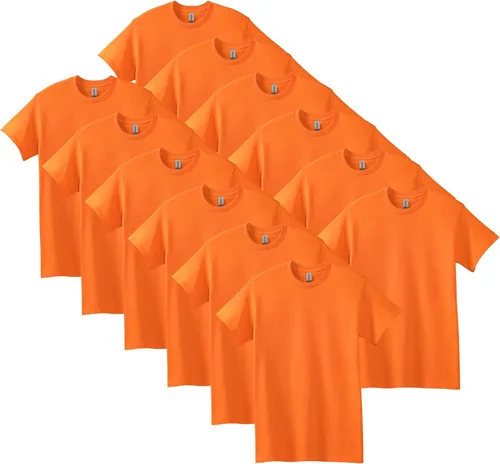 Vista 41 de Gildan Camiseta de algodón pesado para adultos, estilo G5000, paquete múltiple Gris ceniza (paquete de 2)