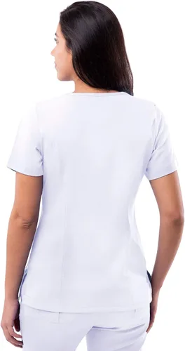 Vista 2 de Adar Pro - Ropa quirúrgica para mujer, con cuello en V elevado