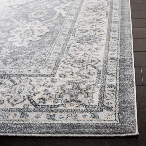 Vista 63 de SAFAVIEH - Colección Isabella, alfombra decorativa - 2'2" x 5', azul y crema, diseño oriental, no desprende pelusa y fácil cuidado, ideal para áreas