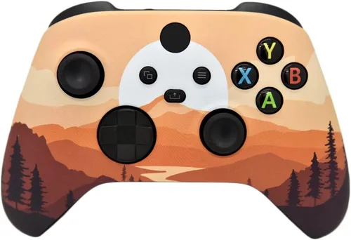 Vista 25 de Controlador inalámbrico personalizado compatible con PC, Windows 10+, Series X/S y One (Series X/S camuflaje verde)