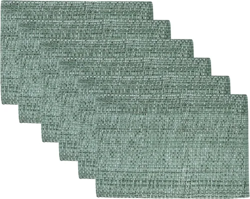 Vista 17 de Camino de mesa 100% algodón para mesas de comedor, rectangular, tejido de dos tonos, 72 x 13 pulgadas, suave y duradero, color negro (paquete de 1)