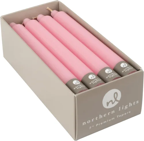 Vista 6 de Northern Lights Candles Conos prémium de 7 pulgadas, paquete de 12 unidades, color burdeos - 71743