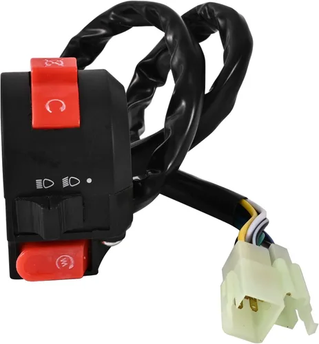 Vista 5 de Trkimal Arnés de cableado eléctrico completo, bobina de estator, interruptor CDI, interruptor de encendido, relé solenoide, bujía para ATV de 4